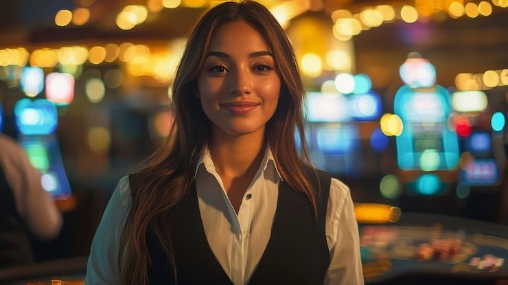 betwing88 login Texas Poker table with multiple players and chip stacks